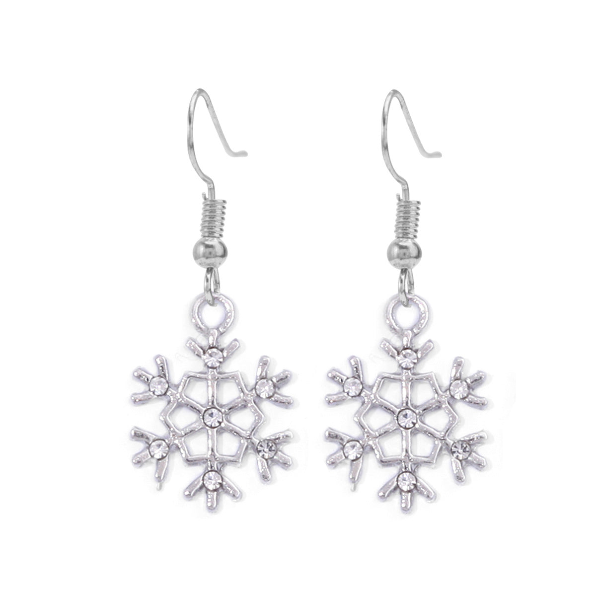 Wholesale Christmas Series Fashion Alloy Christmas Tree Old Man Bell Elk Candy Cane Earrings